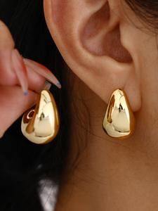 Arete de poste con diseño inspirado en Peanuts, estilo coreano minimalista, joyería ligera y delicada para mujer, idea perfecta para regalo