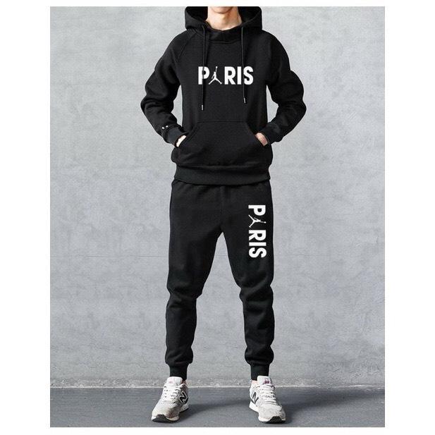 bộ đồ nỉ hoodie nam PARI thu đông cao cấp, bộ quần áo nỉ nam siêu hót cho tất cả anh em mùa đông này.