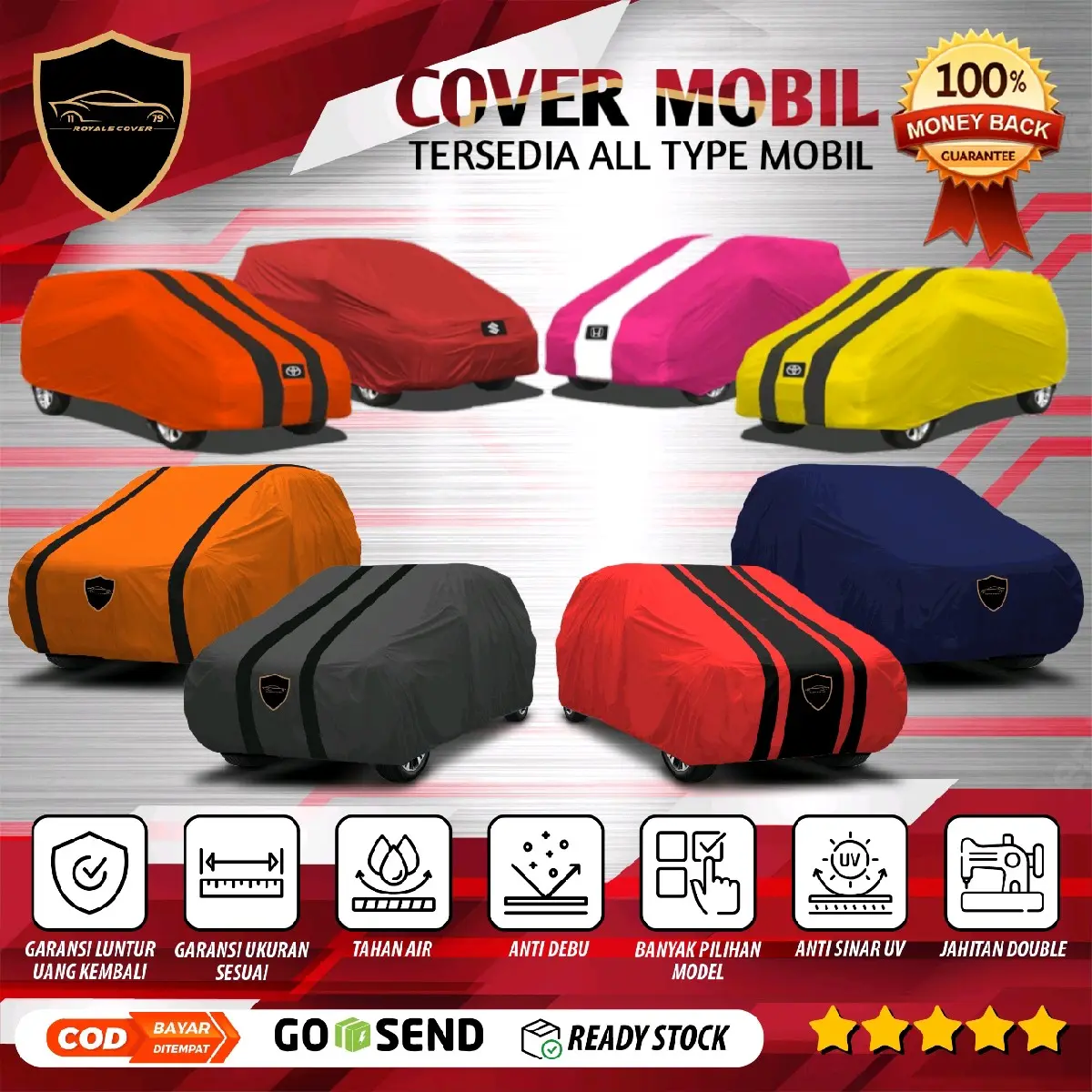 Cover Mobil Sarung Mobil Matel Mobil Brio,Jazz,agya,ayla,sirion,ignis