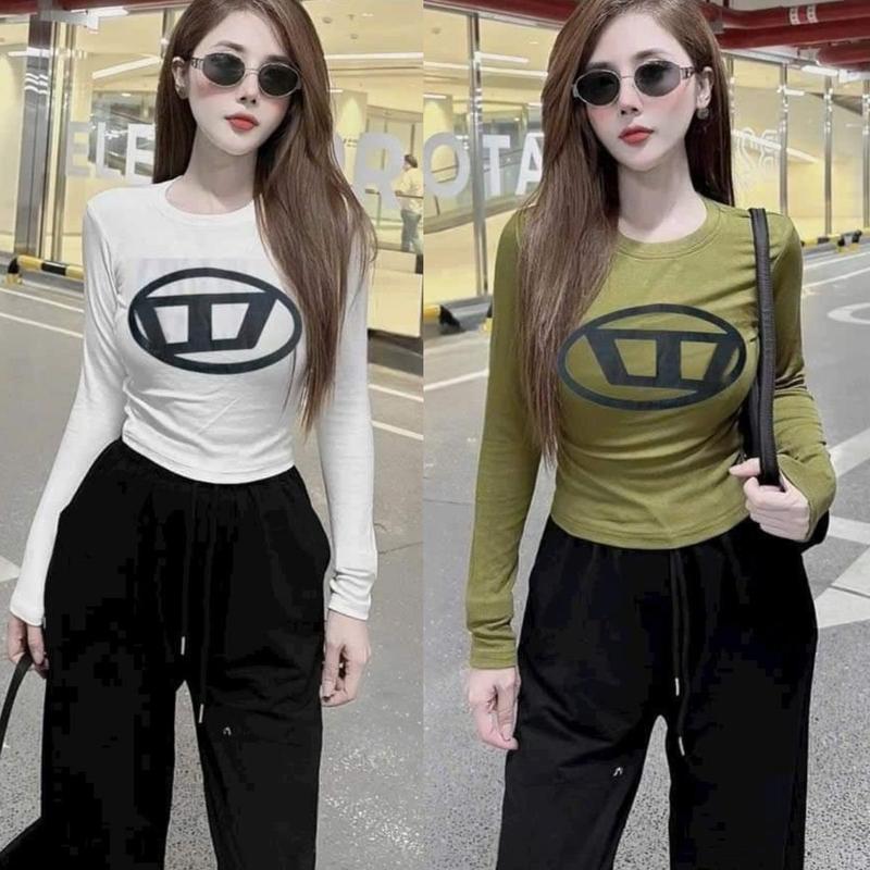 Áo Kiểu Nữ Tay Dài Baby Tee Croptop LIMO Áo Nữ Kiểu Đẹp Bigsize Ôm Body Dài Tay Thun Tăm Lạnh Co Giãn MS005 Top Women Cổ Tròn