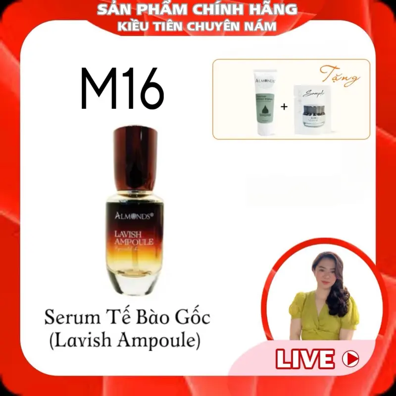 [M16] - Serrum Dưỡng Ẩm Tế Bào Gốc AlMONDS Lavish Ampoule-Hỗ Trợ Cấp Ẩm Cho Da 0