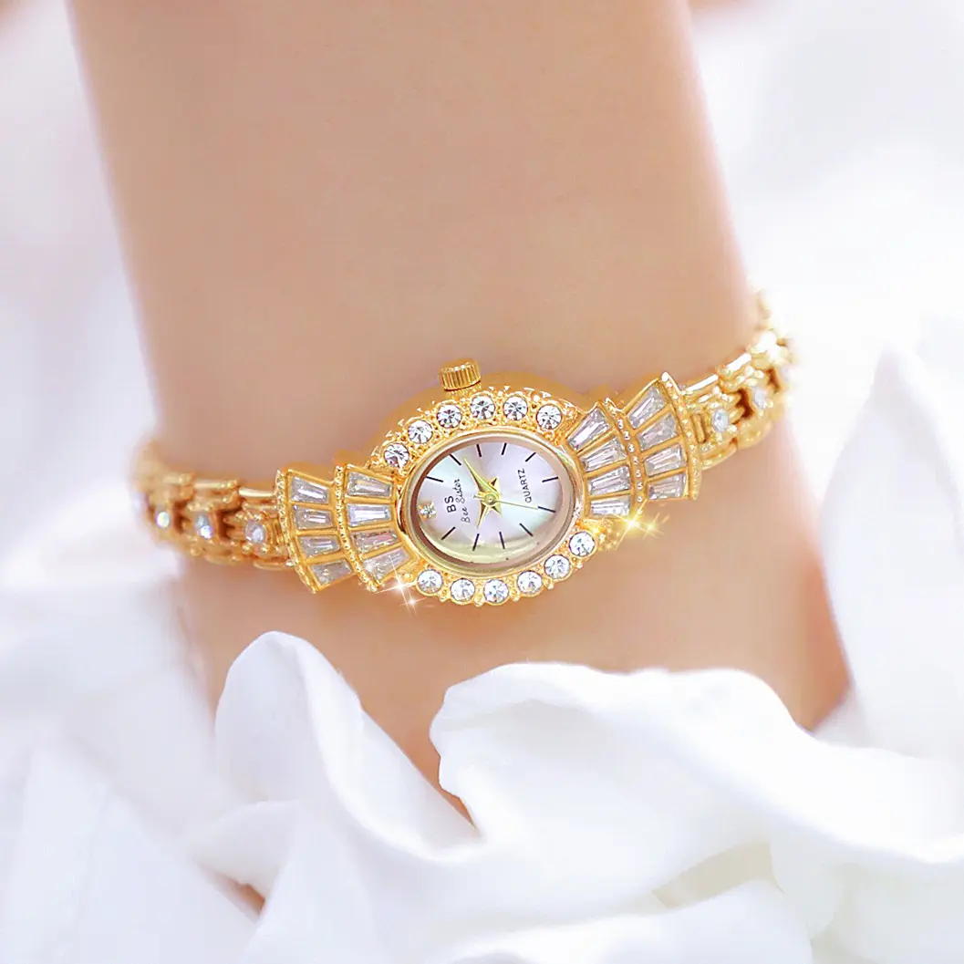Đồng Hồ Vàng Nhỏ BS Cổ Điển Thời Trang Mùa Hè Boutique Hợp Xu hướng Đồng Hồ Nữ Cầm Tay Chất Lượng Thanh Lịch Trung Cổ Mới Giá Cả Phải Chăng Đặc Biệt