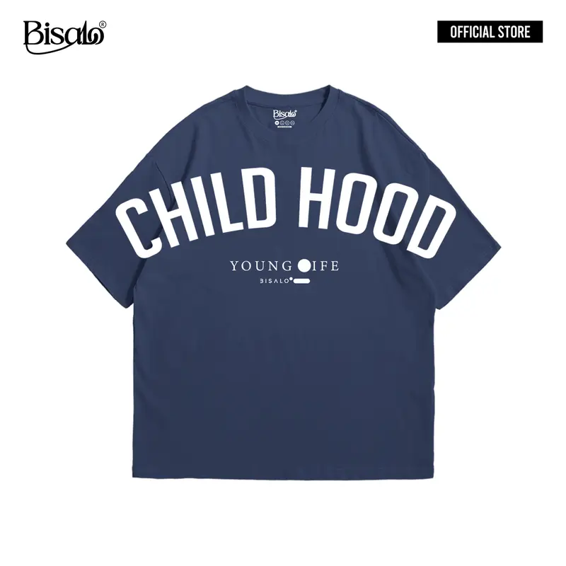 Baju Kaos Pria Wanita lengan pendek motif "CHILD HOOD" Digital Printal Kaos Distro Combed Atasan - pakaian wanita - pakaian pria - baju wanita - baju pria - atasan wanita pria - kaos overside - kaos katun - printing soft Oversize Casual Polos bajudistro 5