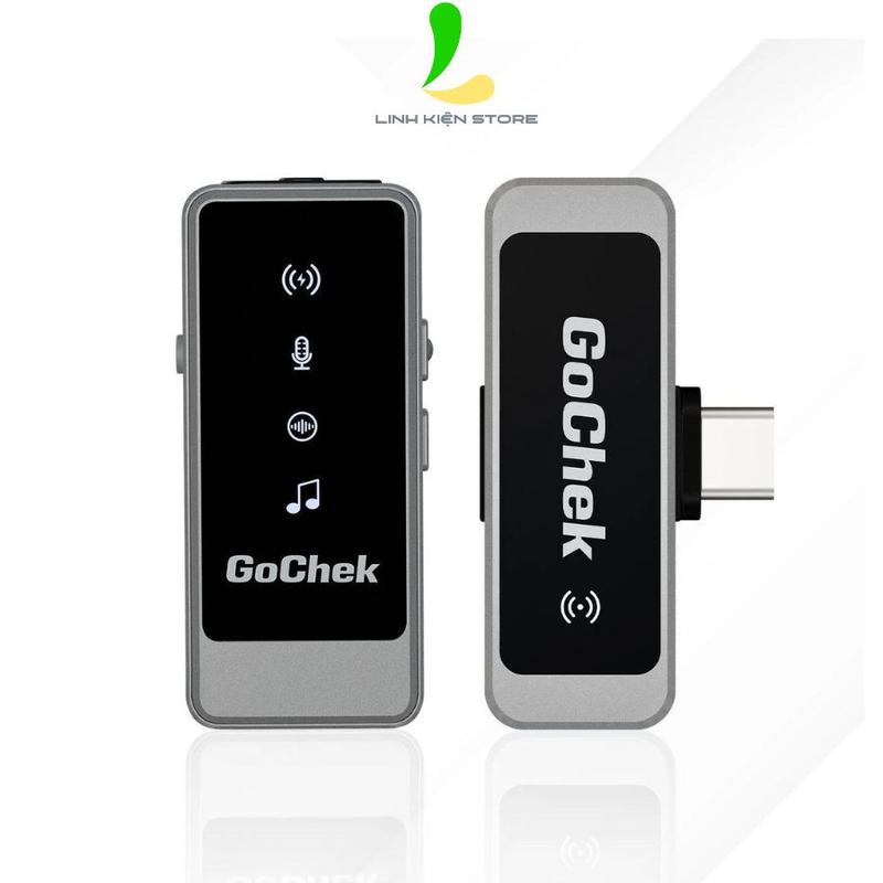  Micro thu âm không dây GoChek Ultra S24   Ultra S24 -01   - Bộ 01 mic KHÔNG hộp sạc hỗ trợ khả năng lọc ồn tốt 