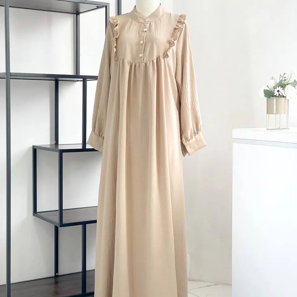 ULYA SIMPLY MAXY Airflow High Kancing Kerah Lembut Muslim Nyaman Panjang