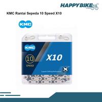 Gambar Rantai Sepeda KMC X10 Speed Bicycle Chain MTB Road Bike Sepeda Lipat dari Happy Bike Kota Administrasi Jakarta Selatan 1 Tokopedia