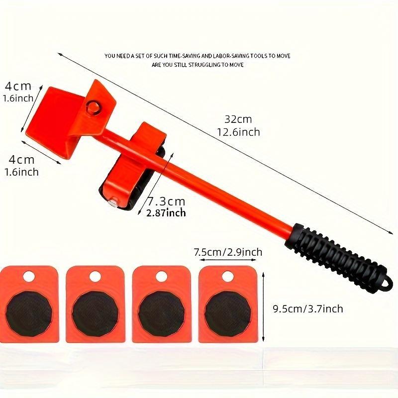 Furniture Lifters with 360 Degree Rotatable Pads, Household Furniture Lifters for Easy Redesign and Rearrange Living Space 1