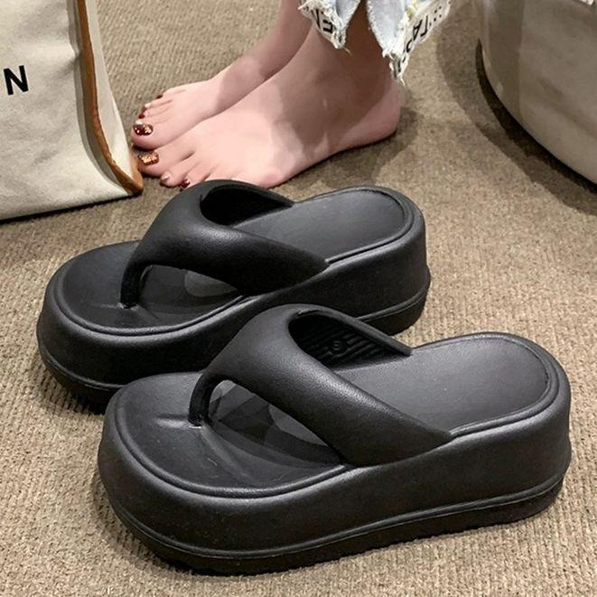 Mùa Hè EVA Tăng Chiều Cao 7cm Kẹp Chân Dép, Phụ Nữ Mặc Bên Ngoài Chống Trượt Đế Mềm Dép Mát " Giao Hàng Trong Vòng 24 Giờ" 3
