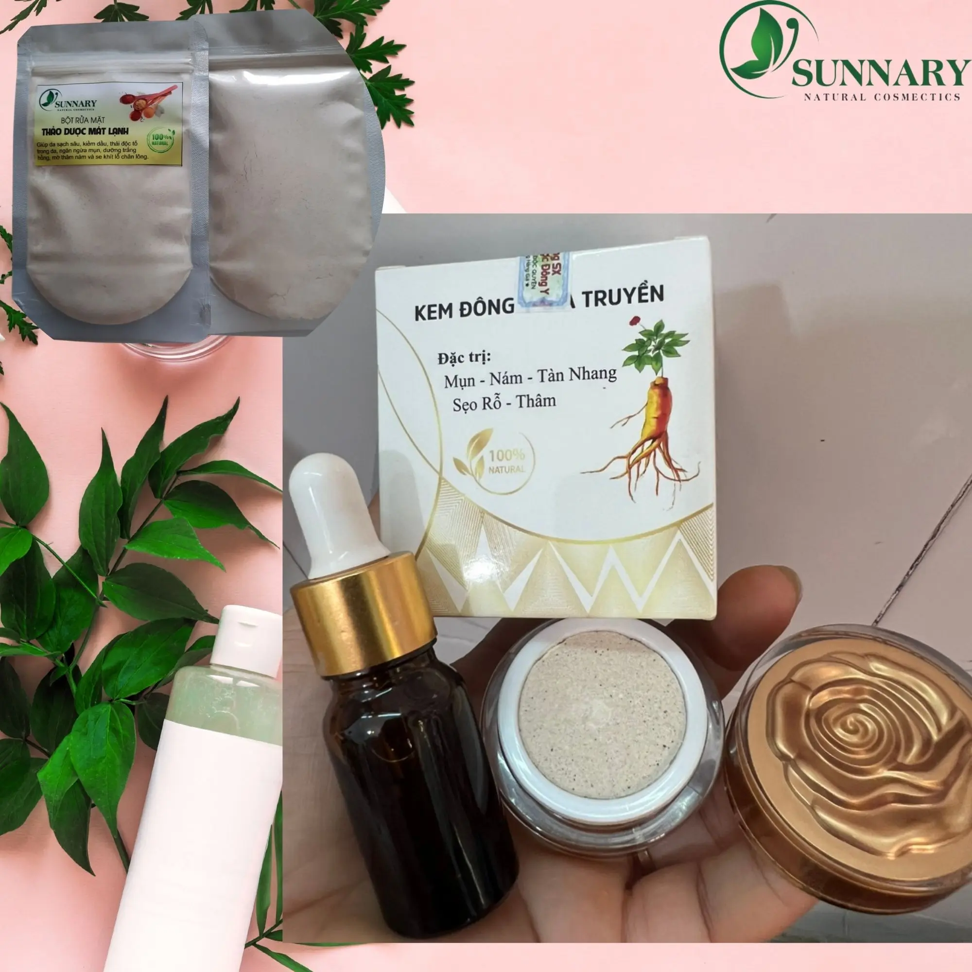 Combo kem peel mụn nám dưỡng da trắng sáng, căng bóng tặng kèm nước peel da và bột rửa mặt