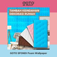 Gambar (Promo Special) Goto [COD] Sfondi Wallpaper Foam Headboard Sticker Dinding Dekorasi Kamar - BROWN 12MM dari Goto Living Kota Tangerang 1 Tokopedia