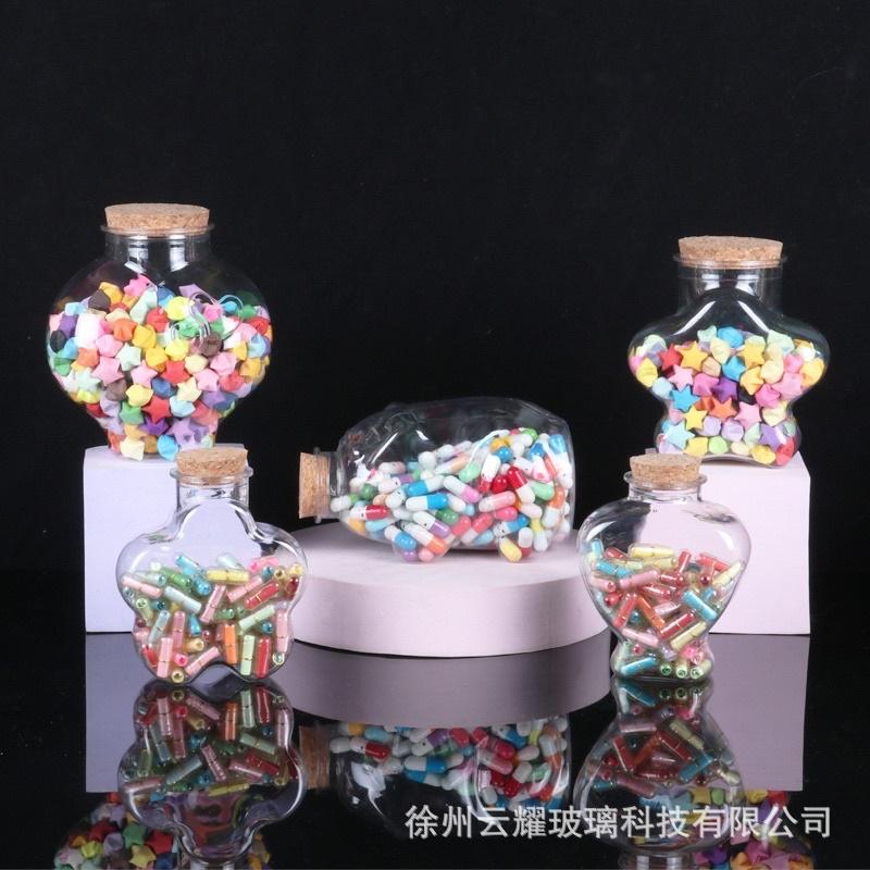 Hũ nhựa đựng giấy xếp ngôi sao, giấy gấp sao, chai lọ  đựng nước trà sữa, trái cây bán online Cao Đạt q5 3