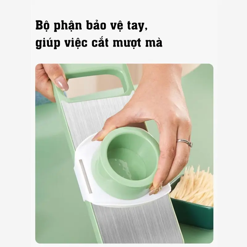 Bộ nạo rau củ quả 5 luoi DAO , INOX không gỉ, đồ bào rau củ đa năng cao cấp đa năng tiện dụng nhà bếp 4