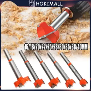 16/18/20/22/25/28/30/35/38/40 MM Mata Bor Kayu Engsel Sendok Forstner Bit Hole Saw