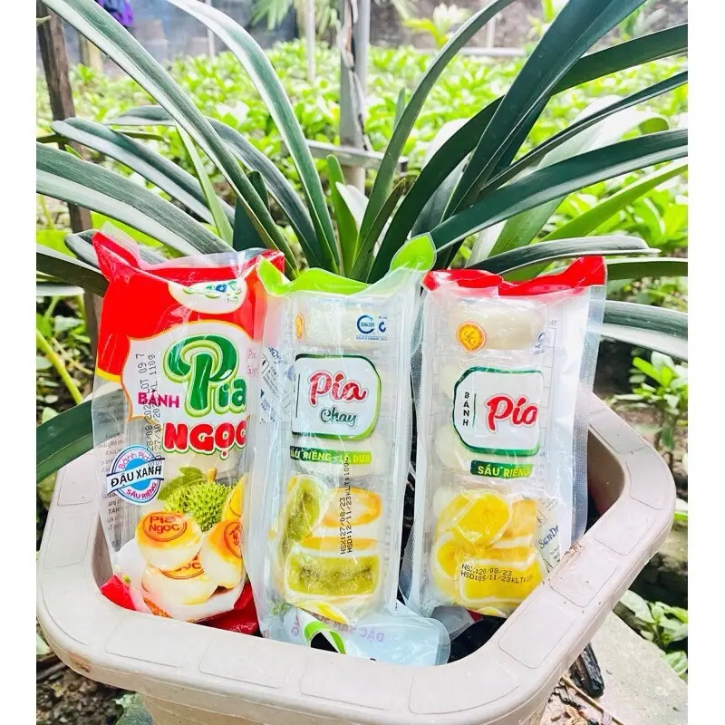 Bánh pía sầu riêng mini gói 100g (5 bánh nhỏ) | vị sầu riêng 0