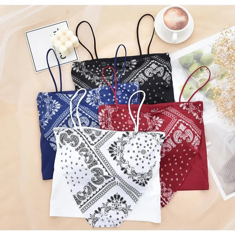 Istana - 1055 TankTop MIni Wanita Inner Croptop Segitiga Slayer Vest Tanktop motif Import ariel  tatum Fit Hitam 5