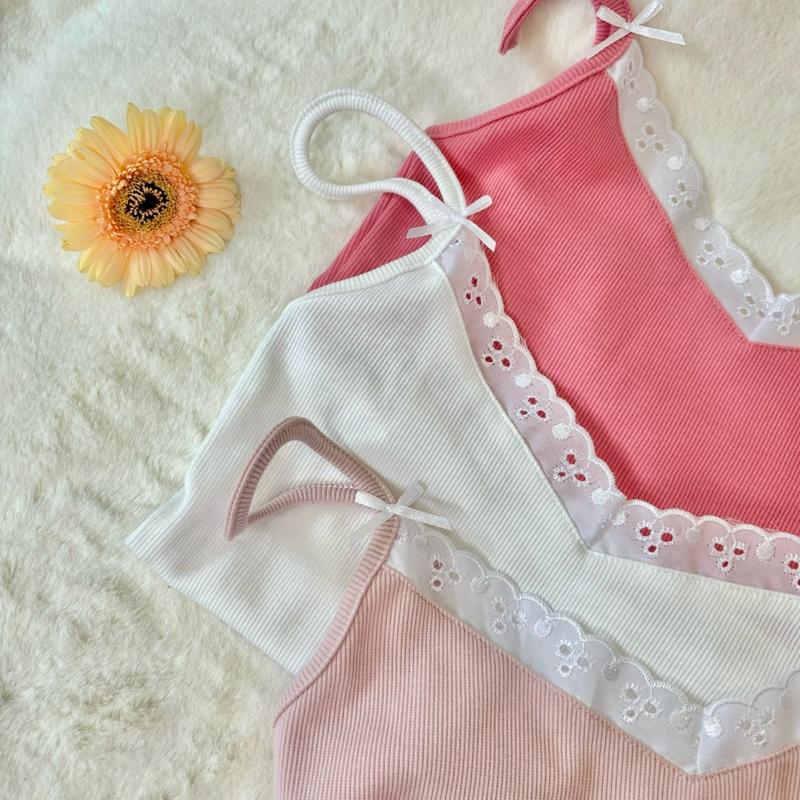Loli top S1 / Áo dây đính 2 nơ _Điệu style 7