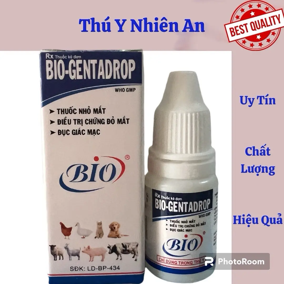 Thuốc nhỏ đau mắt Gentadrop 10ml cho gà chọi, chiến kê