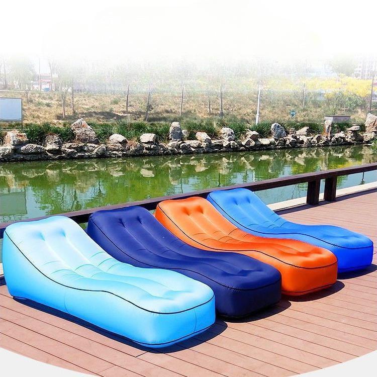 Outdoor Inflatable Lazy Sofa Internet Celebrity Airbed Park Floatation Bed Portable Air Sofa Bean Bag 0