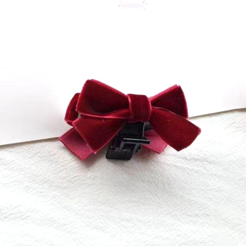 Product Introduction of Kẹp tóc nơ nhung phong cách nữ tính, dễ thương A112 5