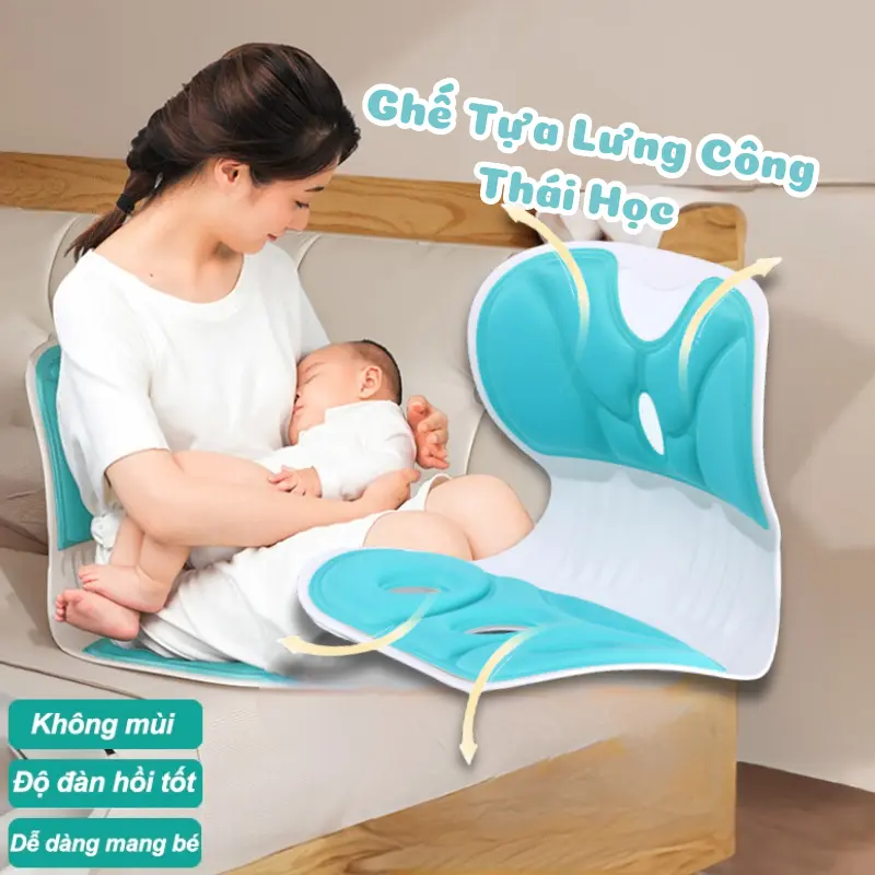 Ghế Công Thái Học Cao Cấp Chỉnh Dáng Ngồi Đúng - Ghế Tựa Lưng Chống Cong Vẹo Cột Sống,Giảm Đau Lưng Cho Người Lớn, Trẻ Em 0