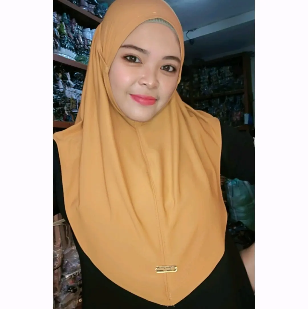 (Isi 6 pcs)HIJAB SPORT NO PET TALI M by arina Kerudung Instan Wanita Muslim
