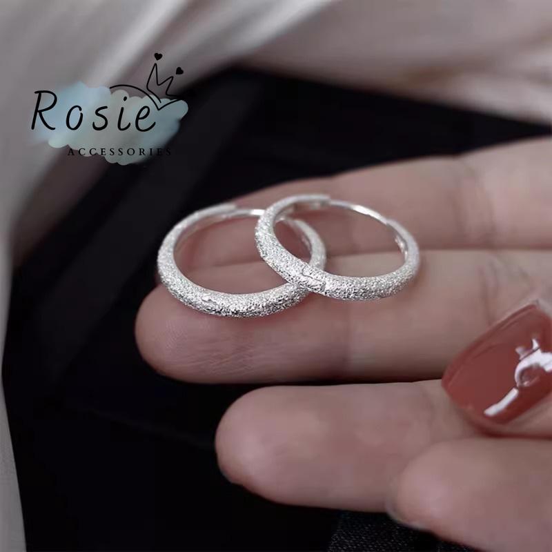 Khuyên Tai Vòng Tròn Nhỏ Bạc S925, Bông Tai Size 1 Cm, Hoa Tai Cá Tính Cho Nữ, Phủ Kim Loại Rosie Accessories