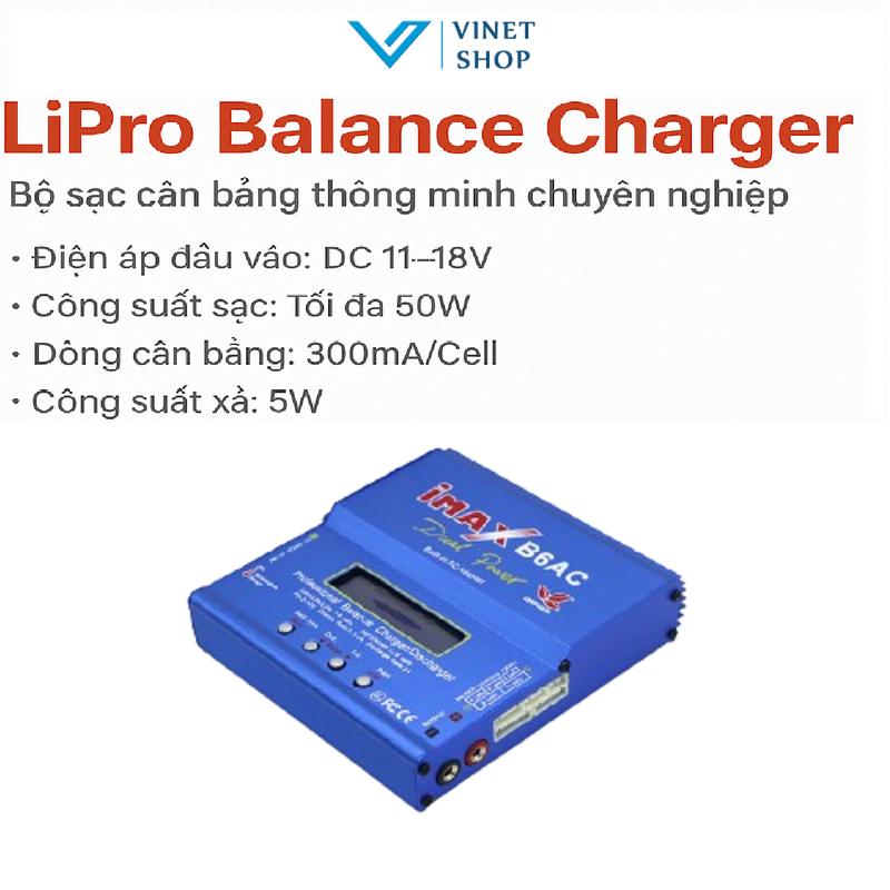 Bộ sạc chuyên dụng IMAX B6 80W. Sạc, xả pin cân bằng pin lipo, ắc quy cho tàu, xe, máy bay điều khiển từ xa