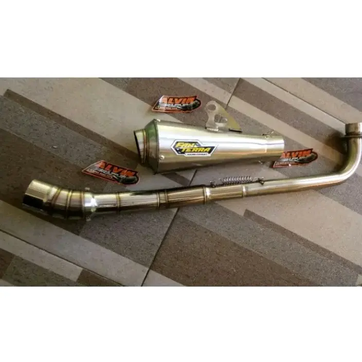 knalpot fantera fulsistem buat revo sogund karisma blade c70 smash sulra x110 supra fit supra x125 fit x honda whin kzr kripton dan motor lain nya readi