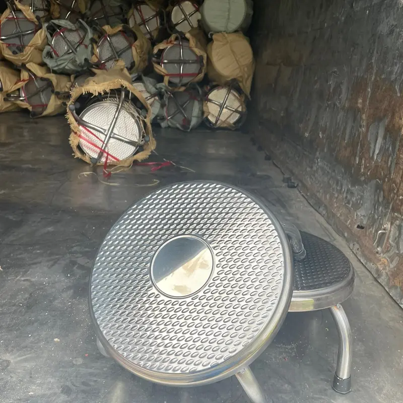 Combo 2 ￼Ghế thấp inox, ghế ngồi xổm, ghế nhặt rau đa năng 6