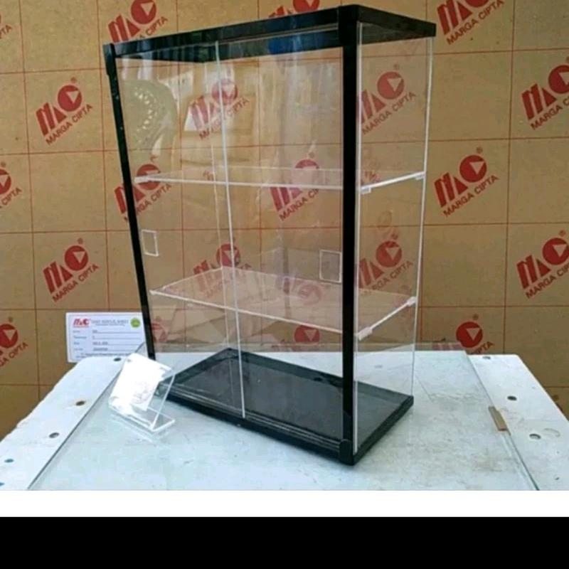 Etalase Pajangan Warung Kotak Penyimpanan Full Akrilik 25x10x30 dengan 3 Susun 0