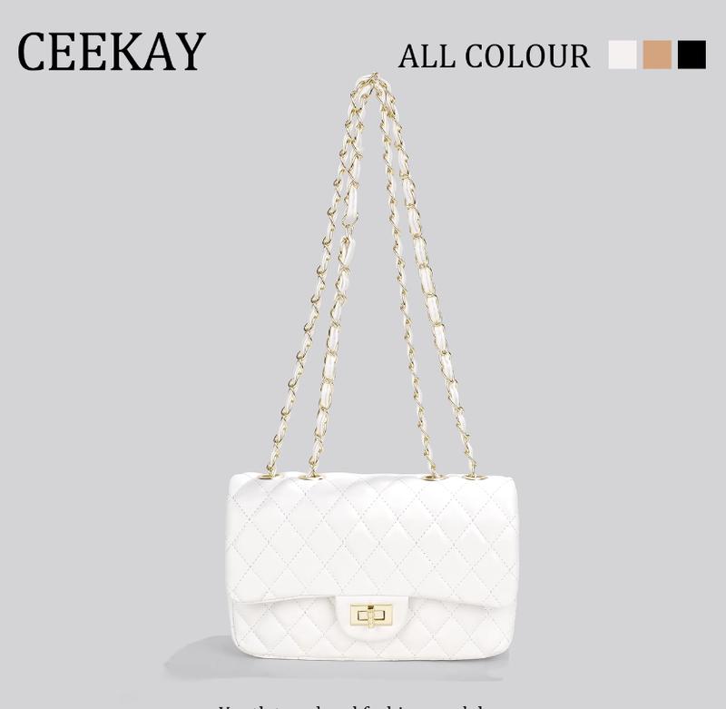 Túi xách nữ CEEKAY (full Hộp+Túi) Túi da Hot nhất năm Vân chỉ hình thoi Dây đeo vai chéo Dáng chữ nhật trẻ trung, quà tặng mẹ, tặng vợ, tặng người yêu, 20/10, 20/11 Valentine, đi chơi, đi dự tiệc