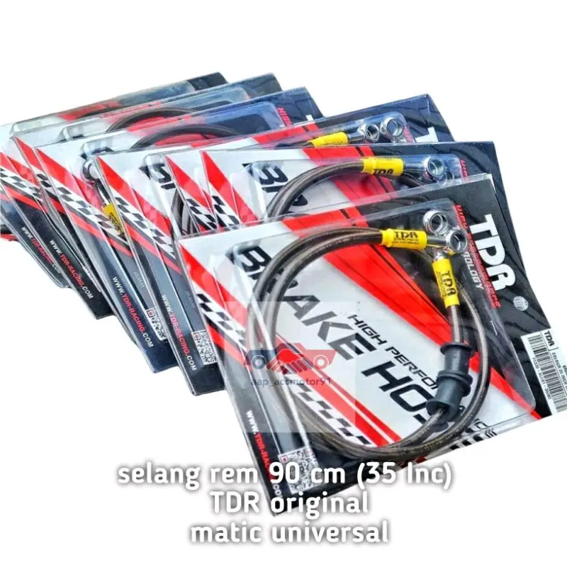 Kabel Selang Rem Depan Black Carbon Tdr 35 Inc 90Cm New Vario 160 150 125 Beat Deluxe Motorcycle