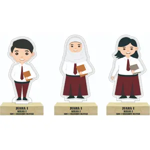 Piala Juara Kelas Tatakan Kayu/Kado Juara Kelas SD/MI/Piala Akrilik Custome