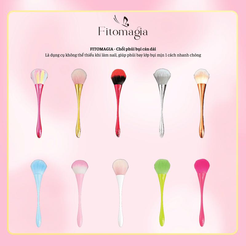 Cán Dài Cọ phủi bụi Làm Nail chổi phủi bụi cán dài lông mịn siêu bắt bụi chuyên dụng
