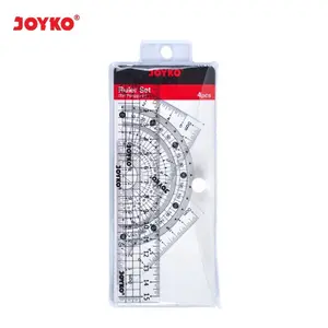 ACRYLIC RULER SET JOYKO RL-PS2 | BUSUR | PENGGARIS SET JOYKO ISI 4 MACAM