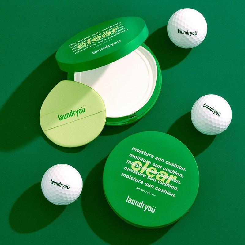 A142_ Cushion Chống Nắng Vật Lý Thuần Chay Laundryou Moisture Sun Cushion Clear SPF 50+ PA++++ Cosmetic Trang Điểm