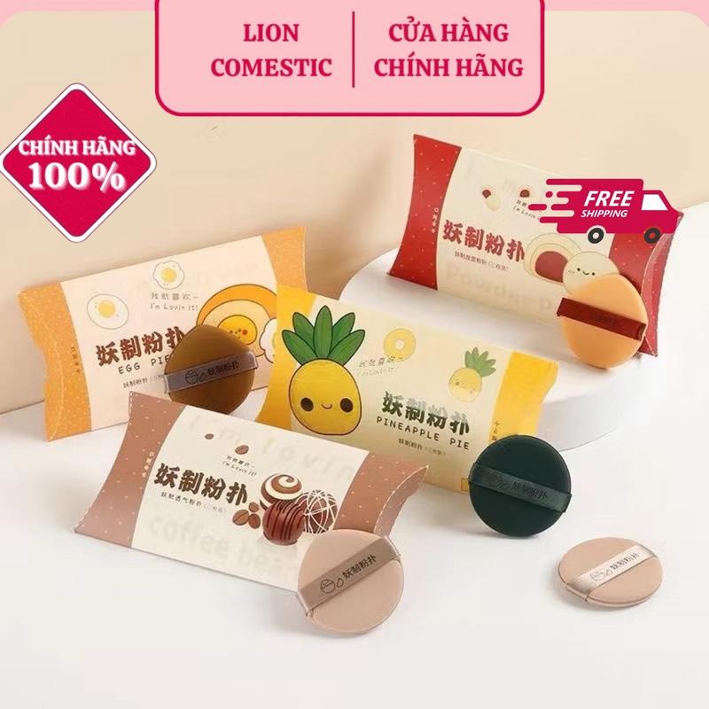 YAOZHI Set Bông Mút Trang Điểm 3 Miếng Bọt Biển Sử Dụng Ướt Và Khô