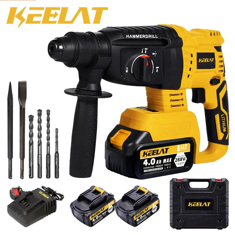 ori KEELAT KWHD001 Electric Cordless Brushless Hammer 800W Impact Drill Power Tools Can Drill Walls And Drill Cement Boards