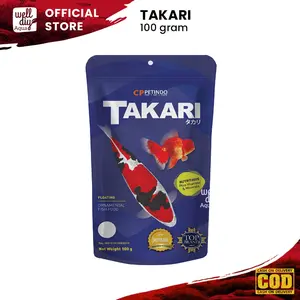 Pelet Takari Makanan Ikan 1  2 mm - 100 & 250 gr
