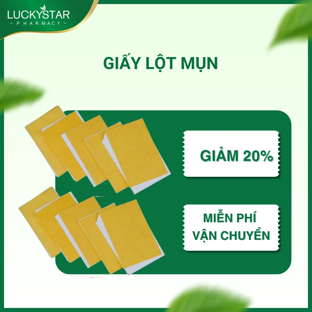 40 miếng Giấy Lột Mụn Nhỏ Gọn Tiện Lợi Lucky Star Skincare
