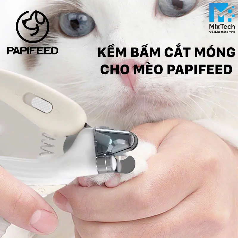 Kềm cắt móng thú cưng, chó mèo có đèn LED Papifeed hỗ trợ nhìn móng PK01