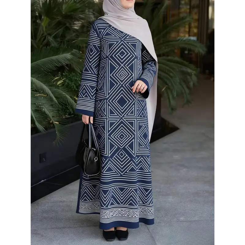 Long Sleeve Dress for Muslim Women, Perfect for Summer 2025  Quick-Dry  Fabric, Stylish, Breathable, and Ideal for Wear in Southeast  Asia.Fashionable and comfortable glitter dress for Muslim women, white  evening dress,