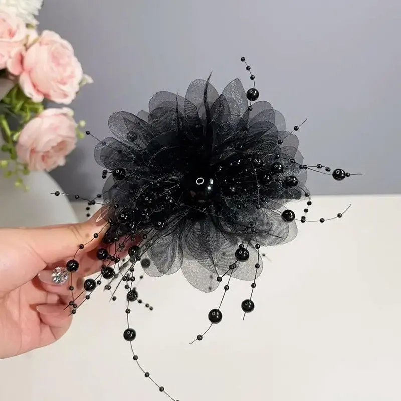 Kẹp Tóc Cá Mập Tóc, Phong Cách Cổ Điển Hàn Quốc, Tua Rua Hoa Bướm Cổ Tích Cỡ Lớn, Phụ Kiện Tóc phồng, Phụ Kiện Đội Đầu, Sang Trọng Và Dễ Phối Đồ 2
