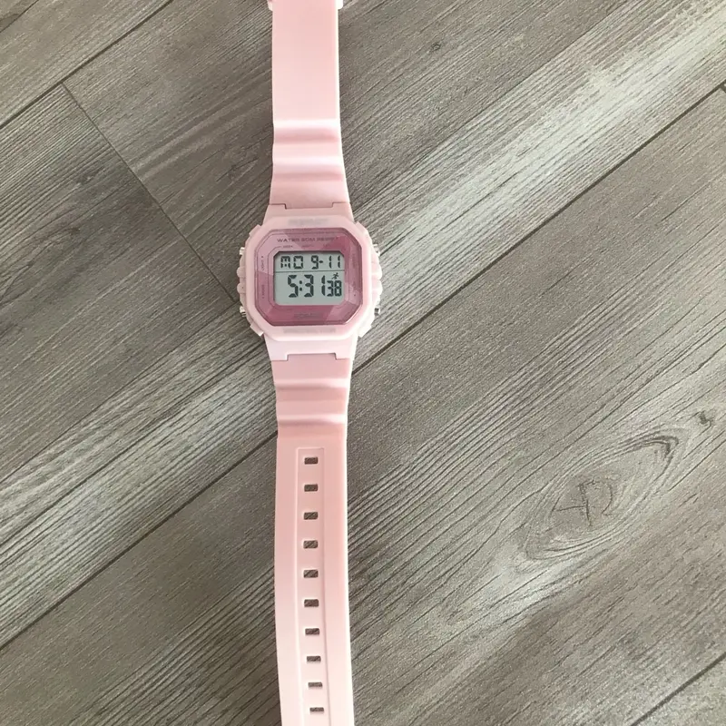 Đồng hồ điện tử bé trai/bé gái Popart đèn led màu kháng nước dây nhựa dẻo báo giờ 1