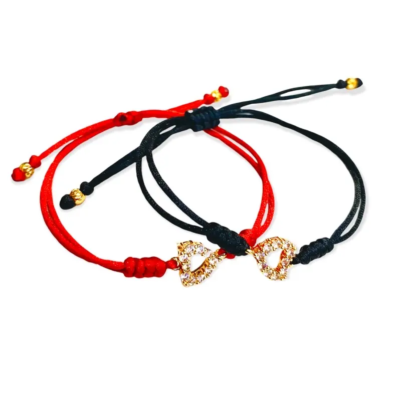 gelang tangan wanita tali model love Bracelets Elegan Kulit 4