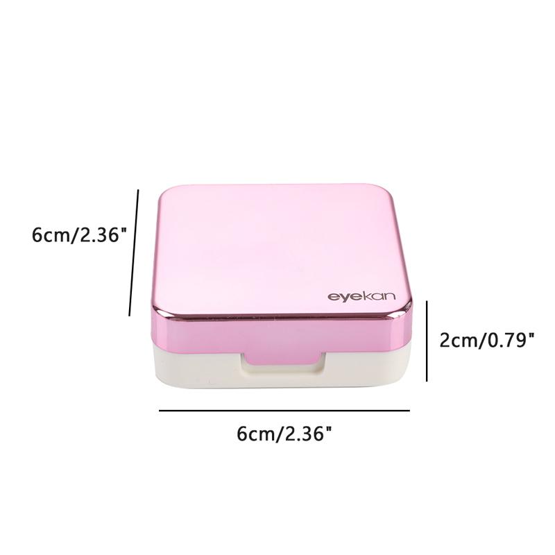 Product Introduction of Fashion Contact Lens Case Mirror Soaking Container Business Travel Holder Kit 29