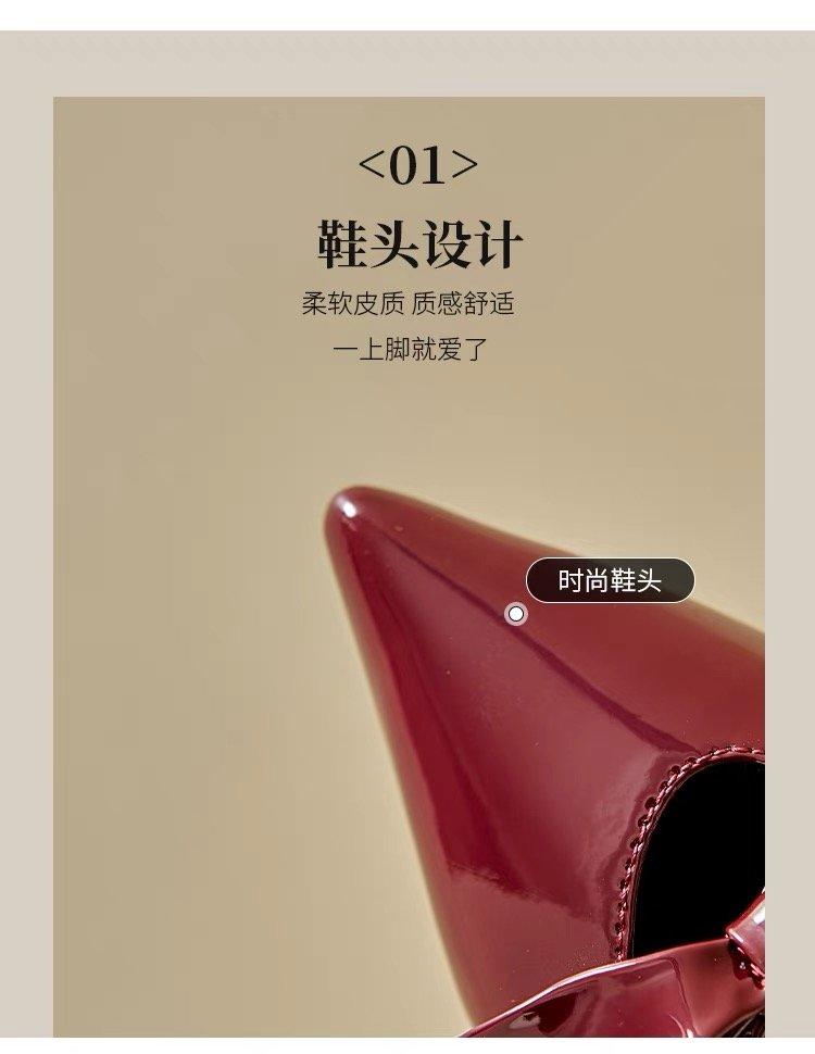 Product Introduction of Pointy heels for women Rubber buckle 14
