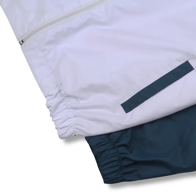 Rown Division Tracksuit Tracktop Jacket || Chicago Petrol White variasi 5