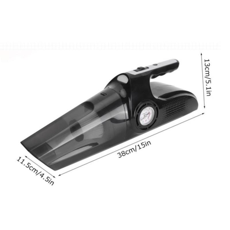 Máy Hút Bụi Mini Cho Xe Ô Tô Kèm Chức Năng Bơm Lốp Bánh Xe, Cầm Tay Nhỏ Gọn 7