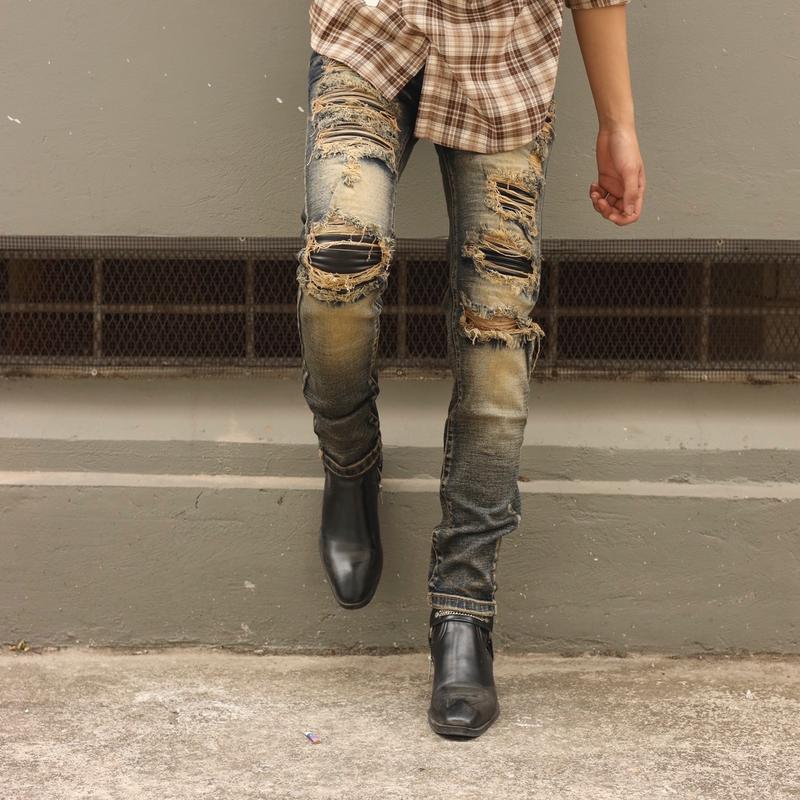 Quần jean nam AM6602,màu vintage,phom slimfit 5